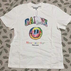 Women’s Ganni white Tee with Graphic